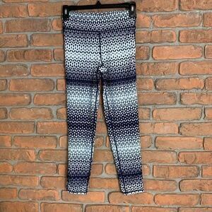 GapFit Kids Athletic‎ Leggings Girl's Size XL Navy Blue White Star Print Pants